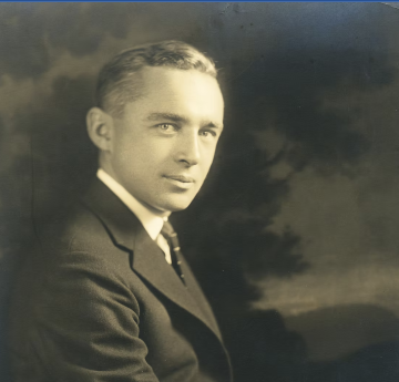 Side profile of young Alex Osborn 