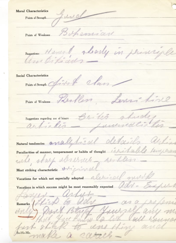 Copy os Osborn's Answer to a YMCA vocational analysis