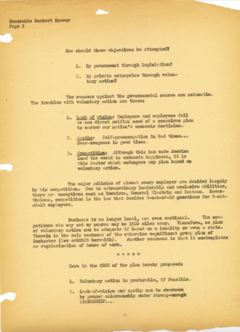 Osborn to president of USA proposing unemployment strategies 