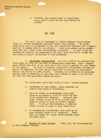 Osborn to president of USA proposing unemployment strategies 