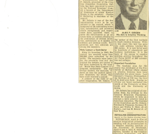 News clipping titled "Appointed to National Inventors' Council"