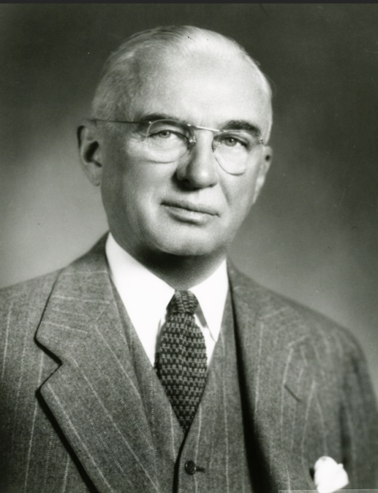 A black and white head shot of Alex F. Osborn 